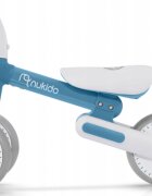 Nukido Bicicleta de echilibru Ride On Albastru de la 12 luniscaun moale inaltime sezut reglabila roti din spuma EVA cadru rezistent manere ergonomice cu opritoare Unghi de virare sigur al rotii cu protectie anti-rotati