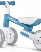 Nukido Bicicleta de echilibru Ride On Albastru de la 12 luniscaun moale inaltime sezut reglabila roti din spuma EVA cadru rezistent manere ergonomice cu opritoare Unghi de virare sigur al rotii cu protectie anti-rotati