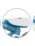 Nukido Bicicleta de echilibru Ride On Albastru de la 12 luniscaun moale inaltime sezut reglabila roti din spuma EVA cadru rezistent manere ergonomice cu opritoare Unghi de virare sigur al rotii cu protectie anti-rotati