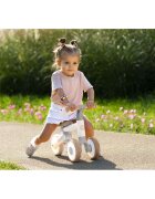Nukido Bicicleta de echilibru Ride On Bej de la 12 luniscaun moale inaltime sezut reglabila roti din spuma EVA cadru rezistent manere ergonomice cu opritoare Unghi de virare sigur al rotii cu protectie anti-rotatie