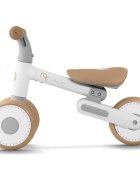 Nukido Bicicleta de echilibru Ride On Bej de la 12 luniscaun moale inaltime sezut reglabila roti din spuma EVA cadru rezistent manere ergonomice cu opritoare Unghi de virare sigur al rotii cu protectie anti-rotatie