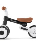 Nukido Bicicleta de echilibru Ride On Negrude la 12 luniscaun moale inaltime sezut reglabila roti din spuma EVA cadru rezistent manere ergonomice cu opritoare Unghi de virare sigur al rotii cu protectie anti-rotatie