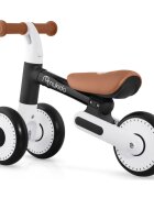 Nukido Bicicleta de echilibru Ride On Negrude la 12 luniscaun moale inaltime sezut reglabila roti din spuma EVA cadru rezistent manere ergonomice cu opritoare Unghi de virare sigur al rotii cu protectie anti-rotatie