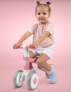 Nukido Bicicleta de echilibru Ride On Roz de la 12 luniscaun moale inaltime sezut reglabila roti din spuma EVA cadru rezistent manere ergonomice cu opritoare Unghi de virare sigur al rotii cu protectie anti-rotatie