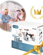 Nukido Bicicleta de echilibru Ride On Roz de la 12 luniscaun moale inaltime sezut reglabila roti din spuma EVA cadru rezistent manere ergonomice cu opritoare Unghi de virare sigur al rotii cu protectie anti-rotatie