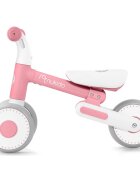 Nukido Bicicleta de echilibru Ride On Roz de la 12 luniscaun moale inaltime sezut reglabila roti din spuma EVA cadru rezistent manere ergonomice cu opritoare Unghi de virare sigur al rotii cu protectie anti-rotatie