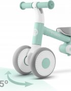 Nukido Bicicleta de echilibru Ride On Verde de la 12 luniscaun moale inaltime sezut reglabila roti din spuma EVA cadru rezistent manere ergonomice cu opritoare Unghi de virare sigur al rotii cu protectie anti-rotatie