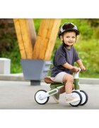 Nukido Bicicleta de echilibru Ride On Verde Inchisde la 12 luniscaun moaleinaltime sezut reglabilaroti din spuma EVAcadru rezistentmanere ergonomice cu opritoareUnghi de virare sigur al rotii cu protectie anti-rotatie