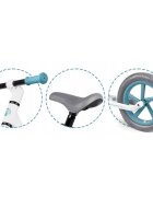 Nukido Bicicleta fara pedale pentru copii 87x39x54 cm roti EVA Light Flee Albastru-Alb