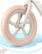 Nukido Bicicleta fara pedale pentru copii 87x39x54 cm roti EVA Light Flee Bej