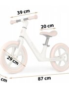Nukido Bicicleta fara pedale pentru copii 87x39x54 cm roti EVA Light Flee Bej
