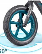 Nukido Bicicleta fara pedale pentru copii 87x39x54 cm roti EVA Light Flee Negru