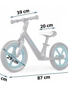 Nukido Bicicleta fara pedale pentru copii 87x39x54 cm roti EVA Light Flee Negru