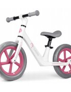 Nukido Bicicleta fara pedale pentru copii 87x39x54 cm roti EVA Light Flee Roz-Alb