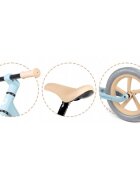 Nukido Bicicleta fara pedale pentru copii Light Flee Albastru 87x39x54 cmde la 2ani roti EVAsezut moale cu inaltime reglabila intre 35-41 cmcadru rezistentmanere cauciucate ergonomice cu opritori