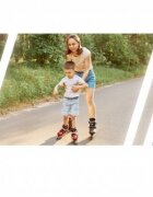 Nukido Bicicleta fara pedale pentru copii Light Flee Albastru 87x39x54 cmde la 2ani roti EVAsezut moale cu inaltime reglabila intre 35-41 cmcadru rezistentmanere cauciucate ergonomice cu opritori