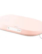 Nukido Cantar electronic pentru copii Pink cu unitati de masura multiple ecran LCD capacitate maxima 40 kg functie Hold indicator baterie descarcata Banda de masurare incorporata dimensiune 55x42x5 cm