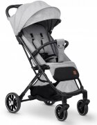 Nukido Carucior cu pliere compacta pentru copii cu suspensiispatar reglabilbara de protectie detasabilacapotina cu protectie UVhusa de transporthusa picioare si husa ploaiedimensiuni compatibile avion Paseo Gri deschis