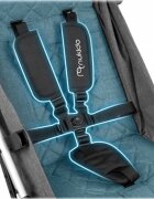 Nukido Carucior sport pentru copii Paseo Gri cu suspensii spatar reglabil pliere compacta potrivit pentru avion