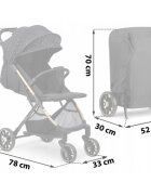 Nukido Carucior sport pentru copii Paseo Negru cu Auriu suspensii spatar reglabil pliere compacta potrivit pentru avion