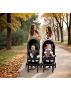 Nukido Carucior sport pentru copii Paseo Roz cu suspensii spatar reglabil pliere compacta potrivit pentru avion
