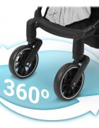Nukido Carucior sport pentru copii Paseo Roz cu suspensii spatar reglabil pliere compacta potrivit pentru avion