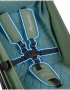 Nukido Carucior sport pentru copii Paseo Verde cu suspensii spatar reglabil pliere compacta potrivit pentru avion