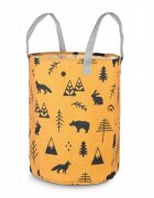 Nukido Cos din bumbac 35x45 cm pentru depozitarea hainelorjucariilor Galben