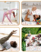 Nukido Covoras de joaca pentru copii 200x180x1 cm Castelul printesei Gripliabil din spuma XPE inodor cu doua fete