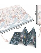 Nukido Covoras de joaca pentru copii 200x180x1 cm Castelul printesei Gripliabil din spuma XPE inodor cu doua fete