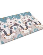 Nukido Covoras de joaca pentru copii cu doua fete Forest 200x150x1cmpliabilrealizat din spuma XPE inodorain cutie de carton ce se poate colora