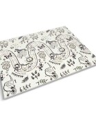 Nukido Covoras de joaca pentru copii cu doua fete Forest 200x150x1cmpliabilrealizat din spuma XPE inodorain cutie de carton ce se poate colora