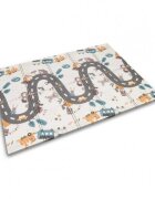 Nukido Covoras de joaca pentru copii cu doua fete Grey 200x150x1cm pliabilrealizat din spuma XPE inodorain cutie de carton ce se poate colora