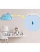 Nukido Lampa de veghe in forma de nor Albastru