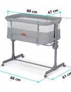 Nukido Patut cu laterala culisanta NK-243 Gri