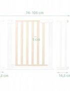 Nukido Poarta siguranta 74-105 cm metal + lemn