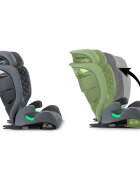 Nukido Scaun auto copii cu isofix I-SIZE 100-150 cm Louis Gritetiera reglabila in 12 pozitiihusa detasabilaindicatori instalare centuraprotectie la impact lateral si certificare ECE R129
