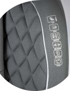 Nukido Scaun auto copii cu isofix I-SIZE 100-150 cm Louis Gritetiera reglabila in 12 pozitiihusa detasabilaindicatori instalare centuraprotectie la impact lateral si certificare ECE R129
