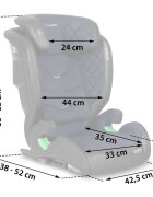 Nukido Scaun auto copii cu isofix I-SIZE 100-150 cm Louis NegruBleumarintetiera reglabila in 12 pozitiihusa detasabilaindicatori instalare centuraprotectie la impact lateral si certificare ECE R129