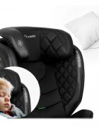 Nukido Scaun auto copii cu isofix I-SIZE 100-150 cm Louis Negrutetiera reglabila in 12 pozitiihusa detasabilaindicatori instalare centuraprotectie la impact lateral si certificare ECE R129