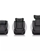 Nukido Scaun auto copii cu isofix I-SIZE 100-150 cm Louis Soft NegruGrispatar reglabil si detasabiltetiera reglabila in 12 pozitiiindicatori instalare centuraprotectie la impact lateralcertificare ECE R129