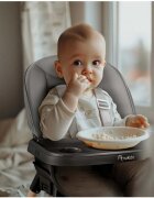 Nukido Scaun de masa multifunctional 3in1 cu utilizare versatilamasuta reglabila si detasabilahusa impermeabilacenturi de siguranta si suport picioare Tilo GriNegru