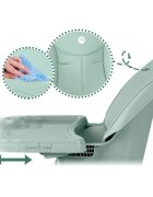 Nukido Scaun de masa multifunctional 3in1 cu utilizare versatilamasuta reglabila si detasabilahusa impermeabilacenturi de siguranta si suport picioare Tilo Verde