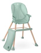 Nukido Scaun de masa multifunctional 3in1 cu utilizare versatilamasuta reglabila si detasabilahusa impermeabilacenturi de siguranta si suport picioare Tilo Verde