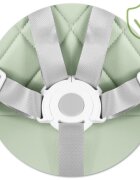 Nukido Scaun de masa multifunctional 3in1 pentru copii cu masuta reglabila si detasabilahusa din PU usor de curatatsuport picioaretransformabil in scaunel clasic Lilo Green