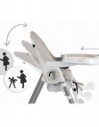 Nukido Scaun de masa multifunctional Belo Gri