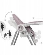 Nukido Scaun de masa multifunctional Belo mov