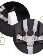 Nukido Scaun de masa multifunctional Belo negru