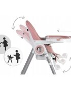 Nukido Scaun de masa multifunctional Belo roz