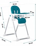 Nukido Scaun de masa pentru copii Tulo 700401 Bleumarin